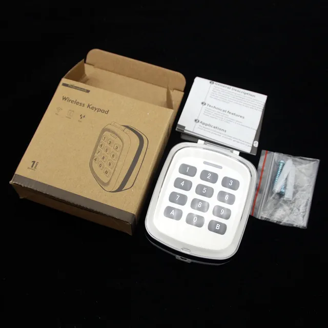 Universal Wireless Keypad Garage Door Openers Rolling Code Keypad 315mhz 433mhz 868mhz Remote Control 433.92MHz 868.3MHz 6