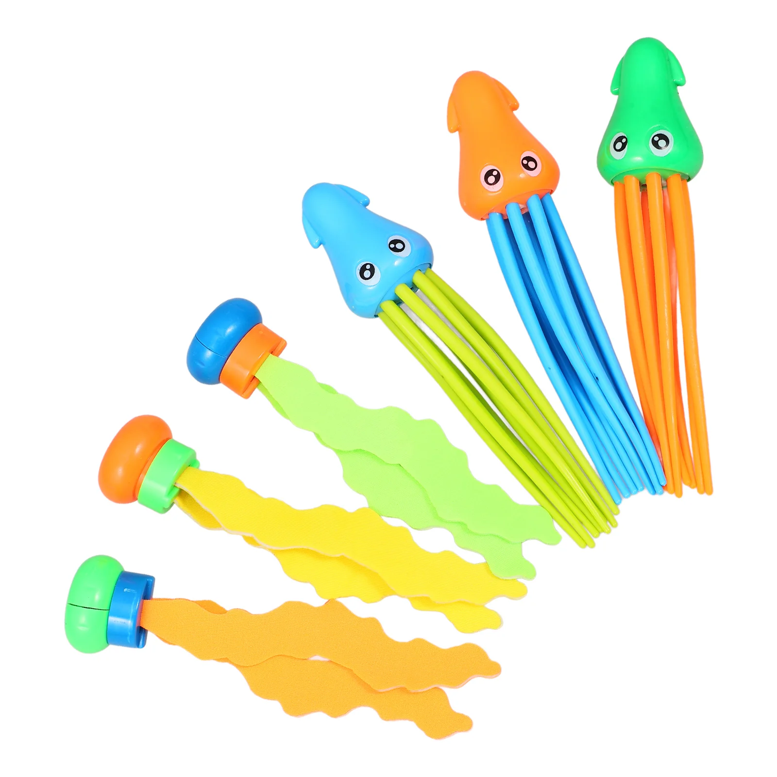 

6 Pcs Diving Toys Pool Ocean Swim for Kids 8-12 PE Foam Seagrass Jellyfish Underwater Kit Child