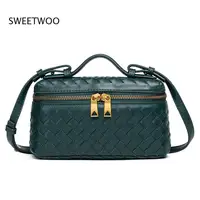 Nouveau Sac à Main Femme 2026 Tressé à la Main en Cuir PU Style Vintage, Sac Bandoulière avec Sangle Réglable 5