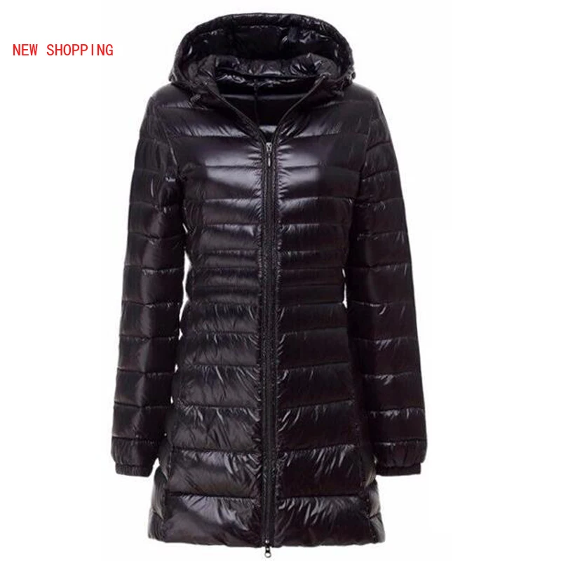 Fashion Parkas 2022 Winter Jacket Women New Arrival Hooded Parka Lightweight Down Long Jackets Chaqueta Mujer Autumn Coats 2XL