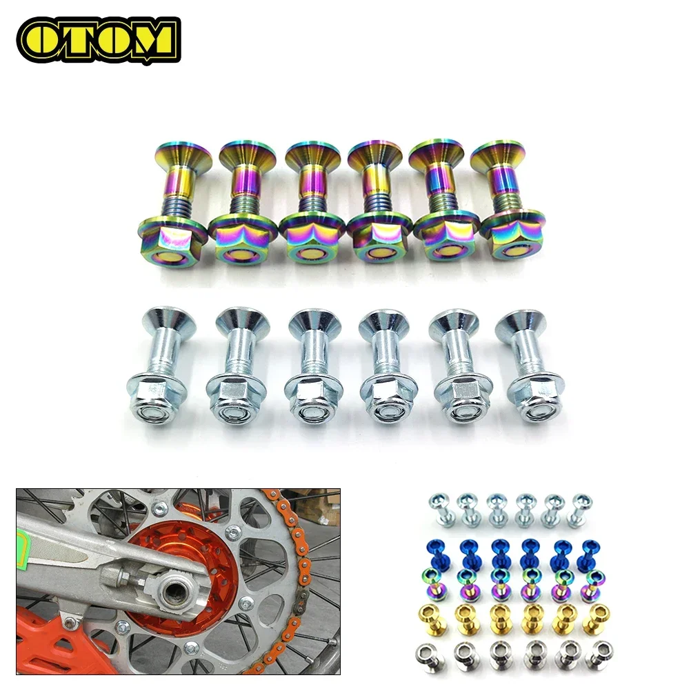 Motorcycle Universal M8 Sprocket Bolts Nuts Set Chain Plate Screws For Japan Off-Road HONDA YAMAHA KAWASAKI SUZUKI AVANTIS BRZ engine sprocket