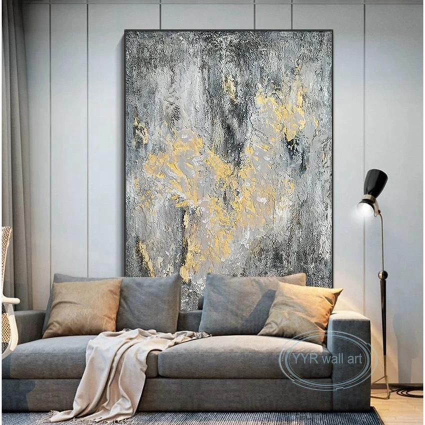 

Abstract Artwork Wall Decor Mural Modern Nordic Handmade Oil Painting on Canvas Acrylic Art Texture Poster for Living Room Porch