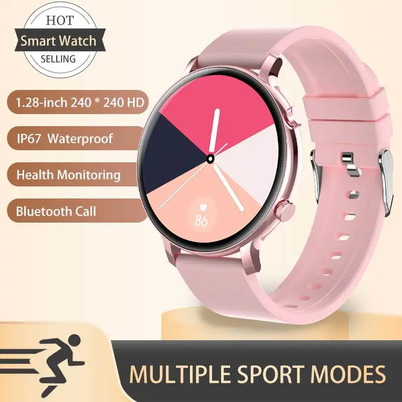 

2023 New Smart Watch Women Bluetooth Call Health Monitoring Custom Wallpaper Multi-Sport Mode Women's Waterproof SmartWatch