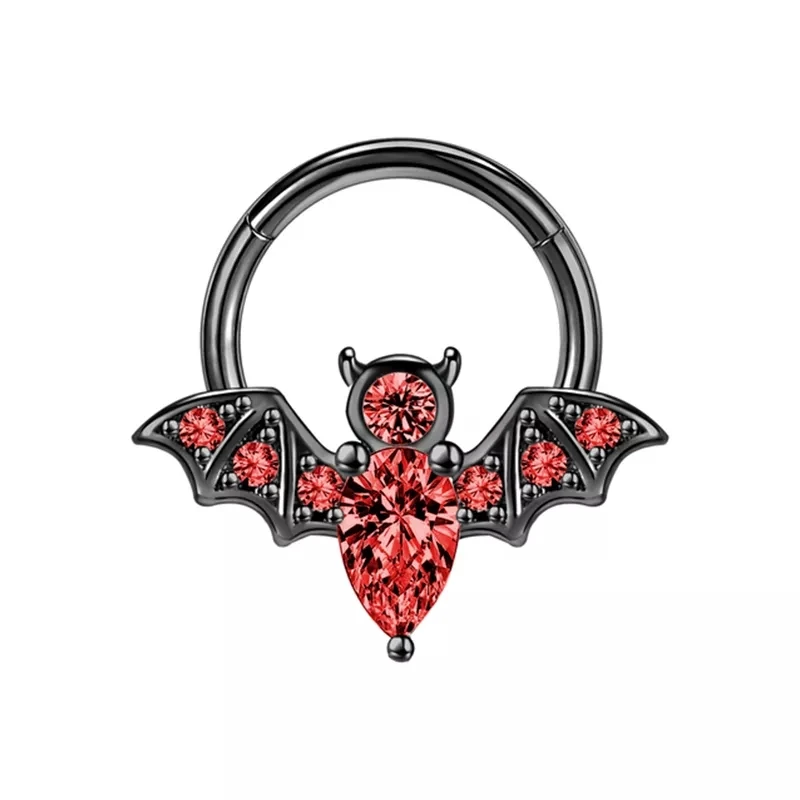 Butterfly Nose Piercing Ring Nase Septum Piercing Ring Titanium Steel Nariz Piercing Ear Cartilage Tragus Goth Piercing Nez Opal