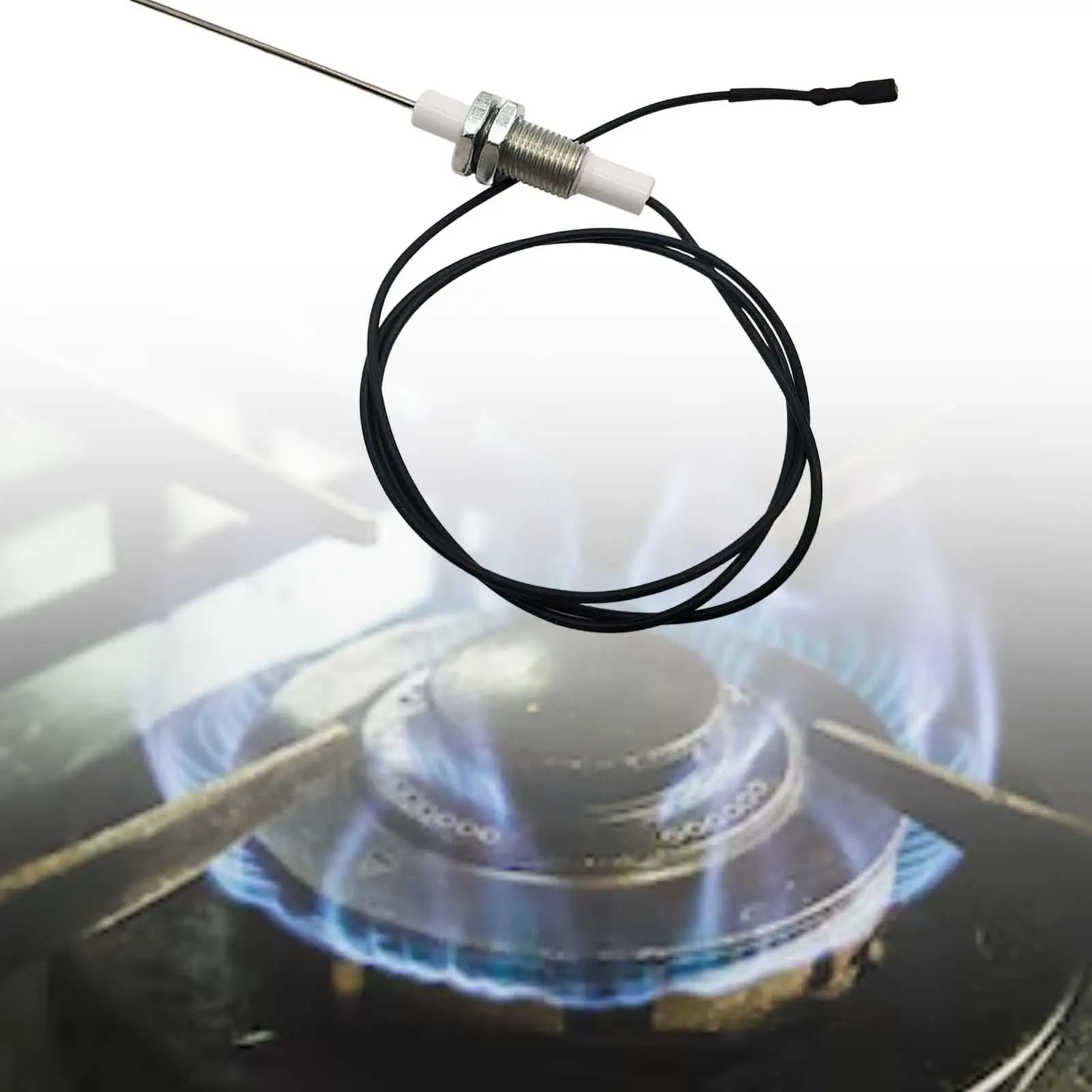 60cm Threaded Spark Ignitor Portable Ignition Practical Ceramic Spark Plug for Grill Gas Burner