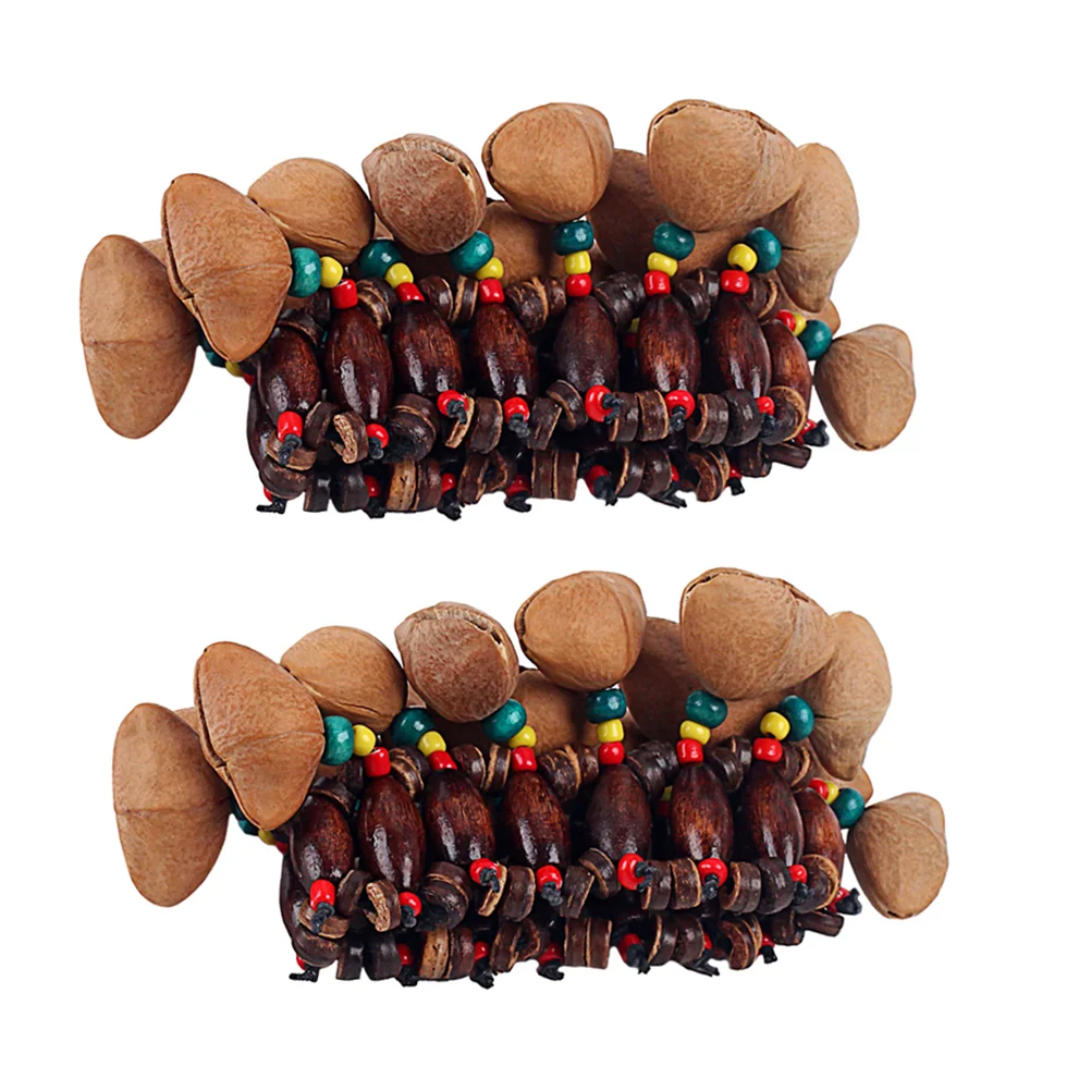 

Creative Unique Nut Shell Bracelet Nut Shell Handbell Musical Instrument Drum Bell Bell Bracelet for Kids Toddler Children
