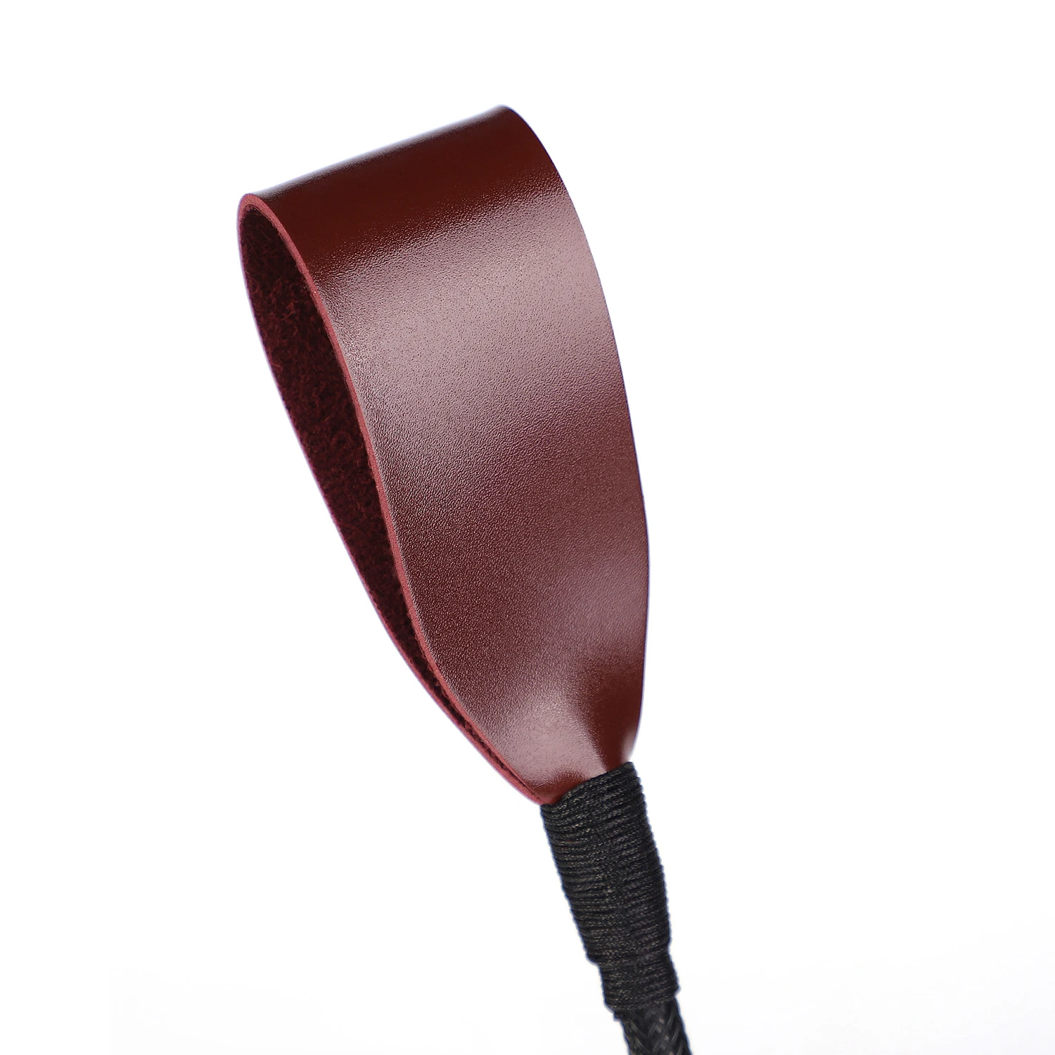 Riding Crop PU Leather Whip Premium Quality Wine Red Leather Crops Equestrianism Horse Whips 2