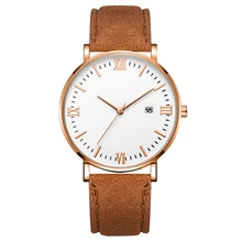 

2021 Jewelry Gifts Roman Numeral Scale PU Strap Quartz Watches