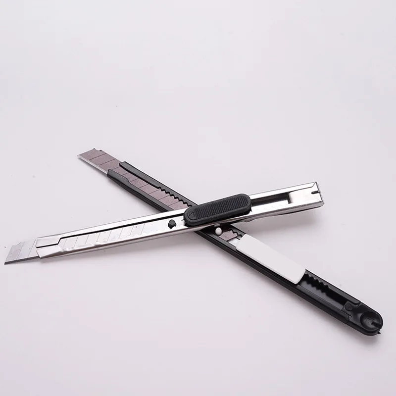 Utility Knife Paper Cutter Box Cutter Cutting Knife Art Knife Art Knife Letter Opener Utility Knife Paper Office Set Diy Cutter Stationery Paper Cutter 9mm Replacement Blade