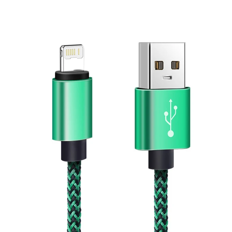 Durable Nylon Braided USB Data Charger Cable - Fast Charging Cord
