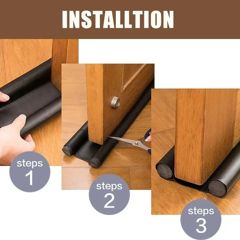 Waterproof Door Bottom Sealing Strip - 93cm Draught Excluder & Soundproof Noise Protector