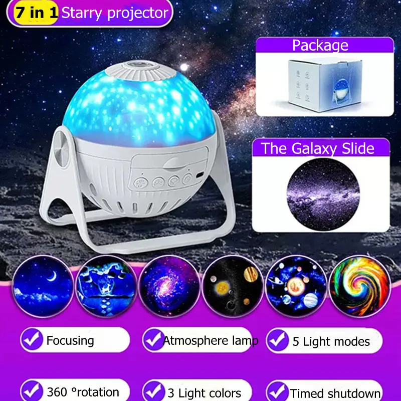 Planetarium Galaxy Night Light Projector  7 1 Star Galaxy Projector  Bedroom - 7 1 - Aliexpress