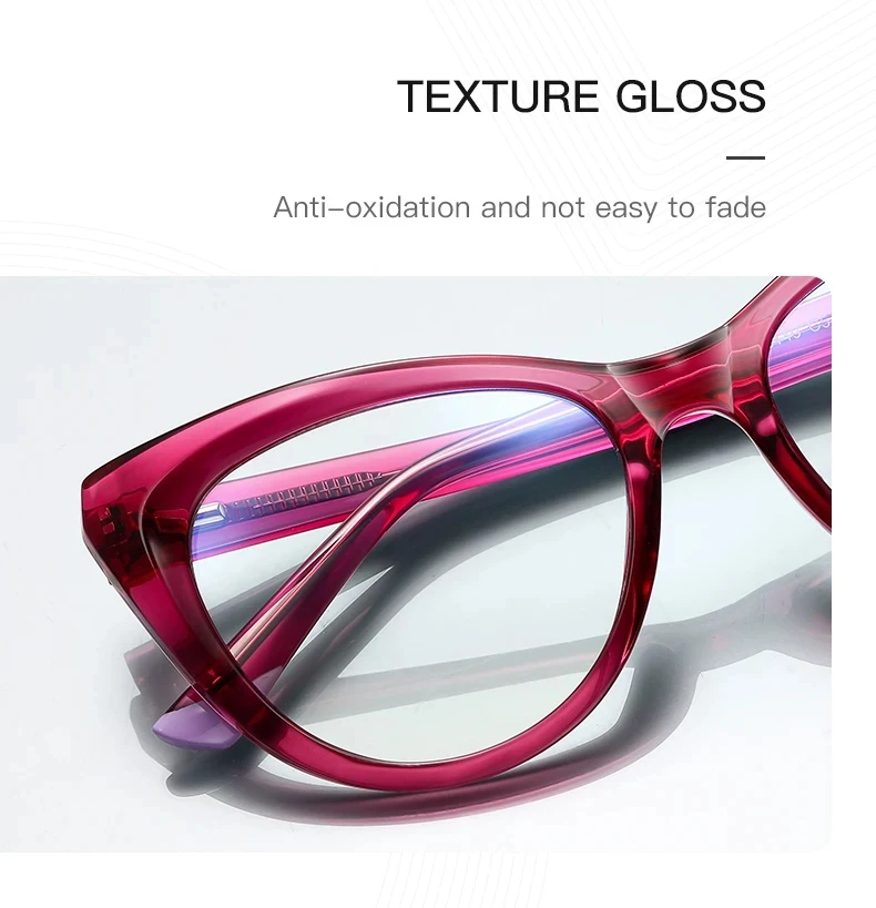 Women's Reading Glasses Fashion Anti-Blue Light Optical Glasses Myopia Hyperopia Customizable Prescription Eyewear
