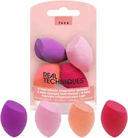 4pcs Mini Makeup Sponge Egg Cosmetics Puff Soft Beauty Tools for Perfect Foundation Powder and Blush Application,Wet Dry Dual Us 1