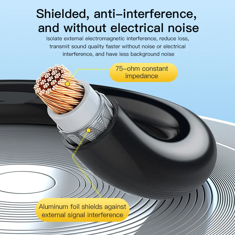 اختيار كابل الصوت الرقمي المحوري كابل مضخم الصوت R...