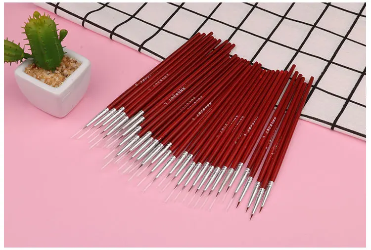 100 Stück/Set Feine Handbemalte Dünne Hakenlinien-Stifte Mehrfarbige Zeichenstifte Malpinsel Kunstbedarf Nylon-Pinsel Spezial – Detail 13