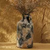 CAPIRON Earthenware Vase for Dried Flower Pampas Grass Nordic Wabi Sabi Retro Home Aesthetics Bookshelf Wall Shelf Decoration 2