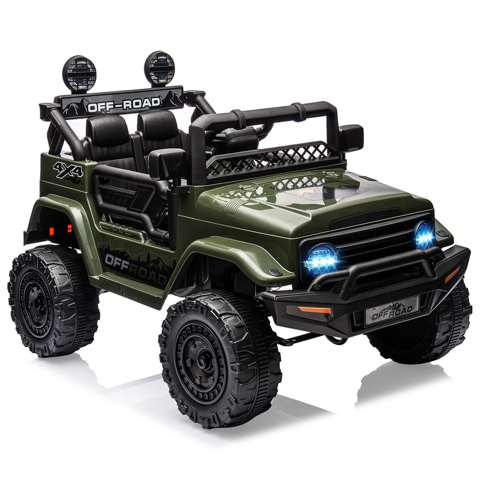 12V Kids Ride On Truck with Bluetooth and LED Lights