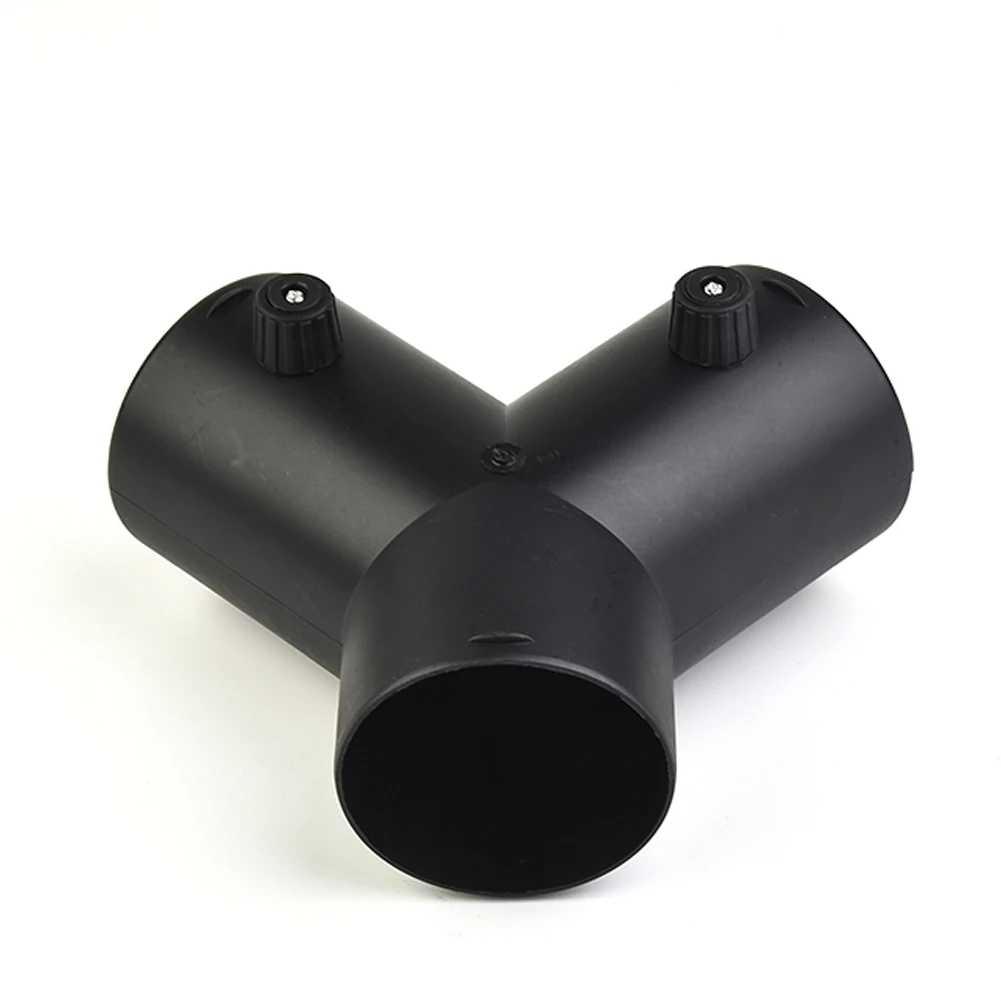 

75mm Y Branch Duct Splitter Outlet Connector W/ Regulator Flap Valve For Heater Plastic Black Air Conditioning Car Accessories