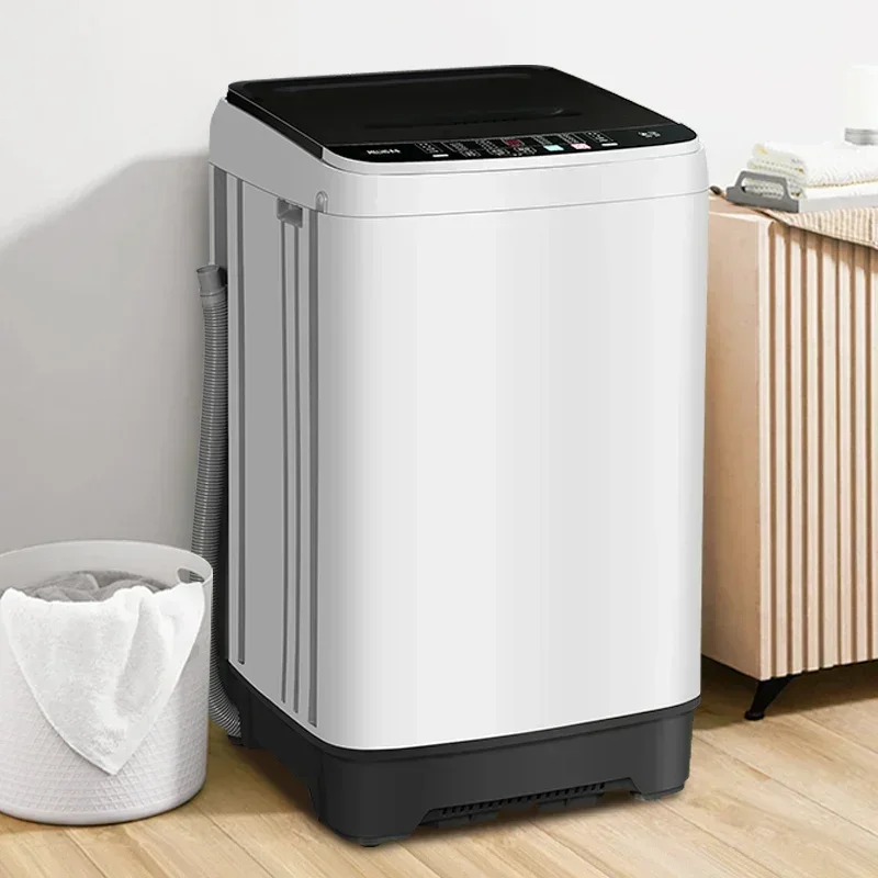 Household large-capacity Automatic washing machine  rental dormitory Small blue light bacteriostatic washing machine 4