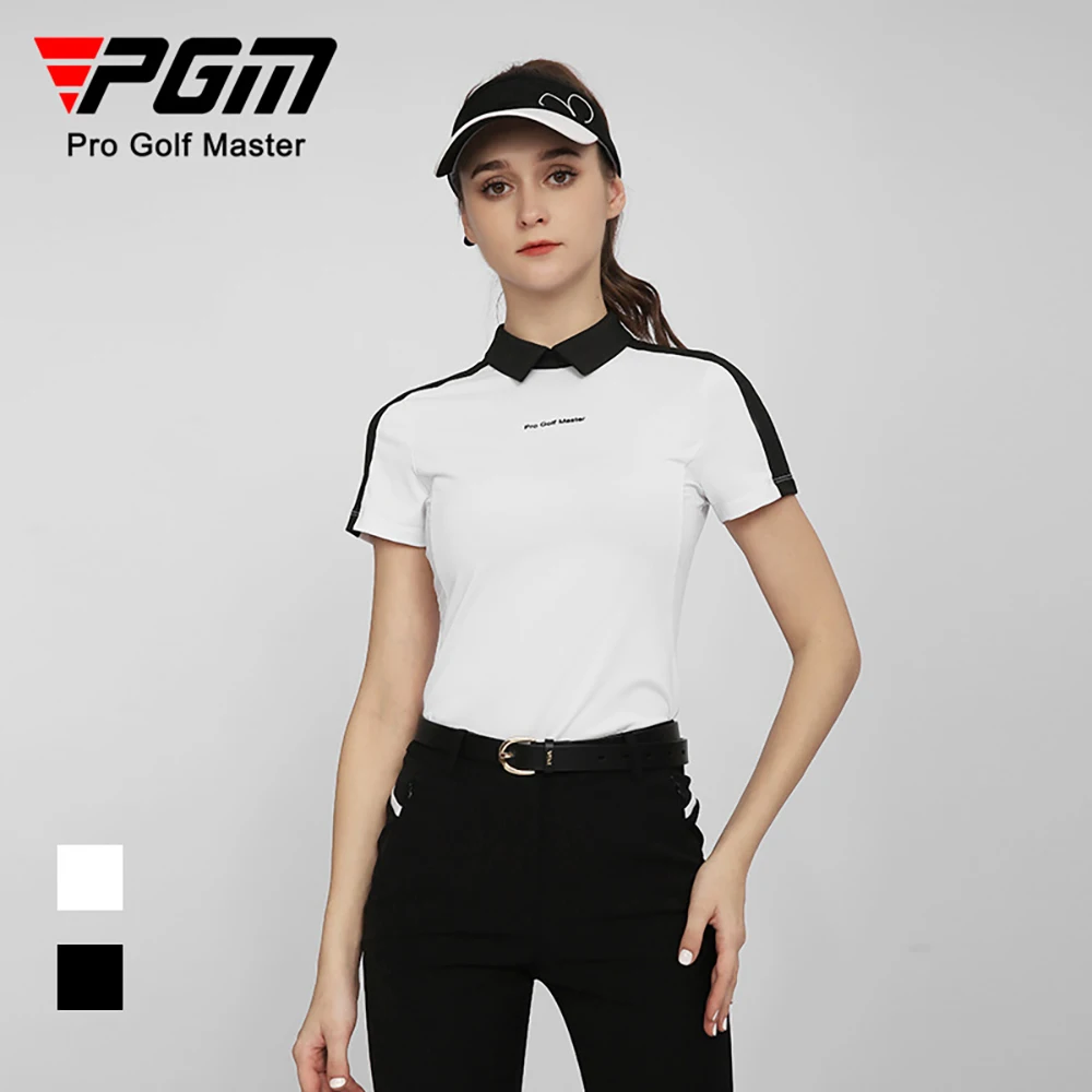

PGM Golf Women's T-Shirts Sports Leisure Summer Short Sleeve Lady Clothing Quick Dry Breathable YF560 Wholesale