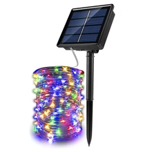  Solar String Fairy Lights 200m Christmas Lights Waterproof Outdoor Garland Solar Power Lamp Christmas For Garden Decoration 