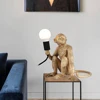 Resin Monkey Table Lamp Sitting Monkey Light Indoor Table Light Fixture Decor 3