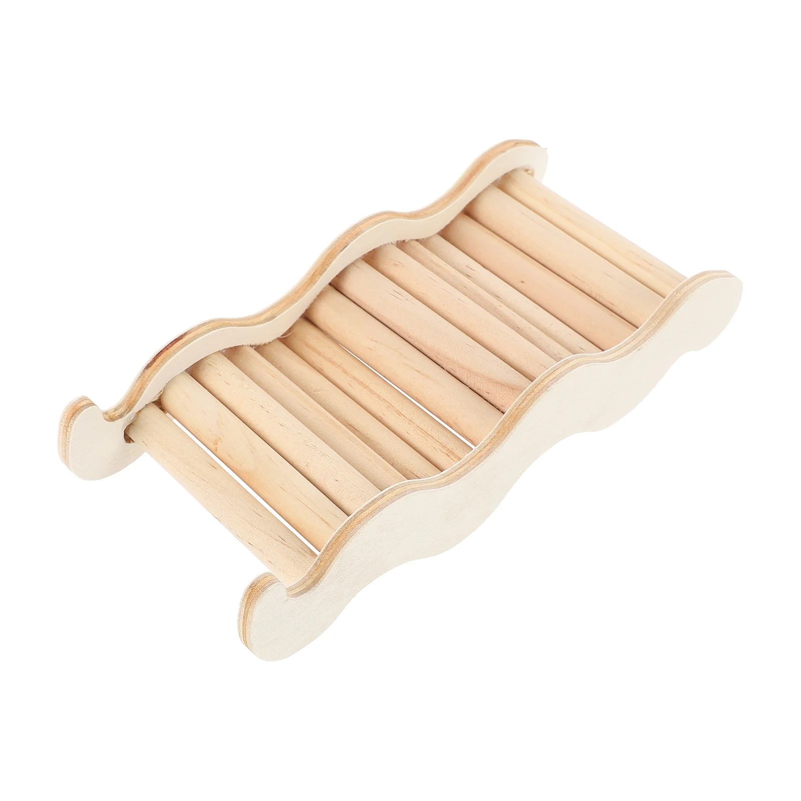 

1PC Hamster Cage Toy Hamster Squirrel Wooden Climbing Ladder Wave Ladder