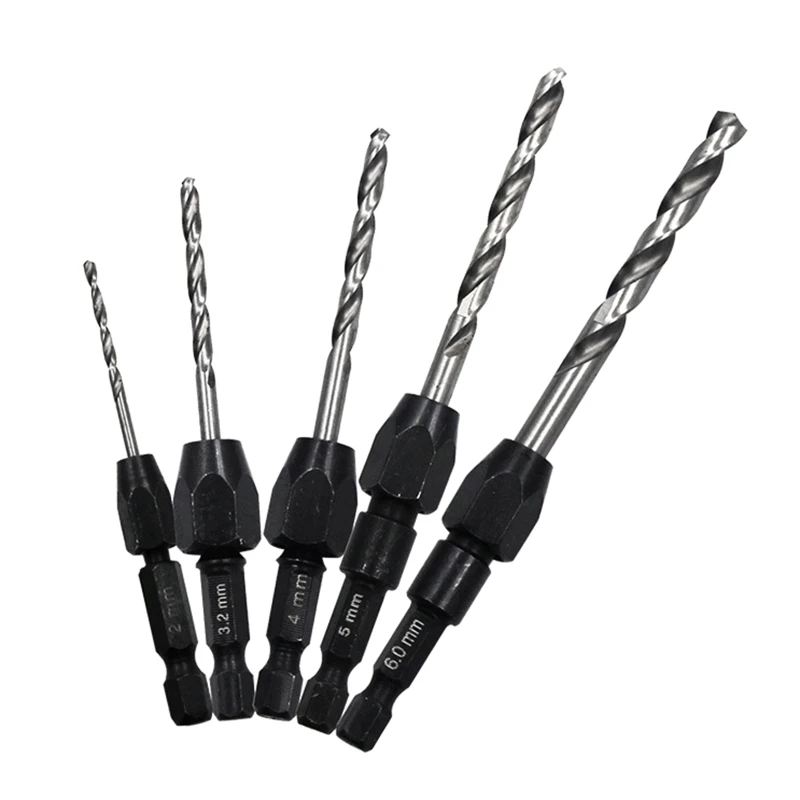 Upgraded HSS Hex Shank Twist Drill Bit Set Quick Change Drill Bit 6