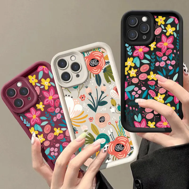 Vibrant Floral Design Phone Case Cover