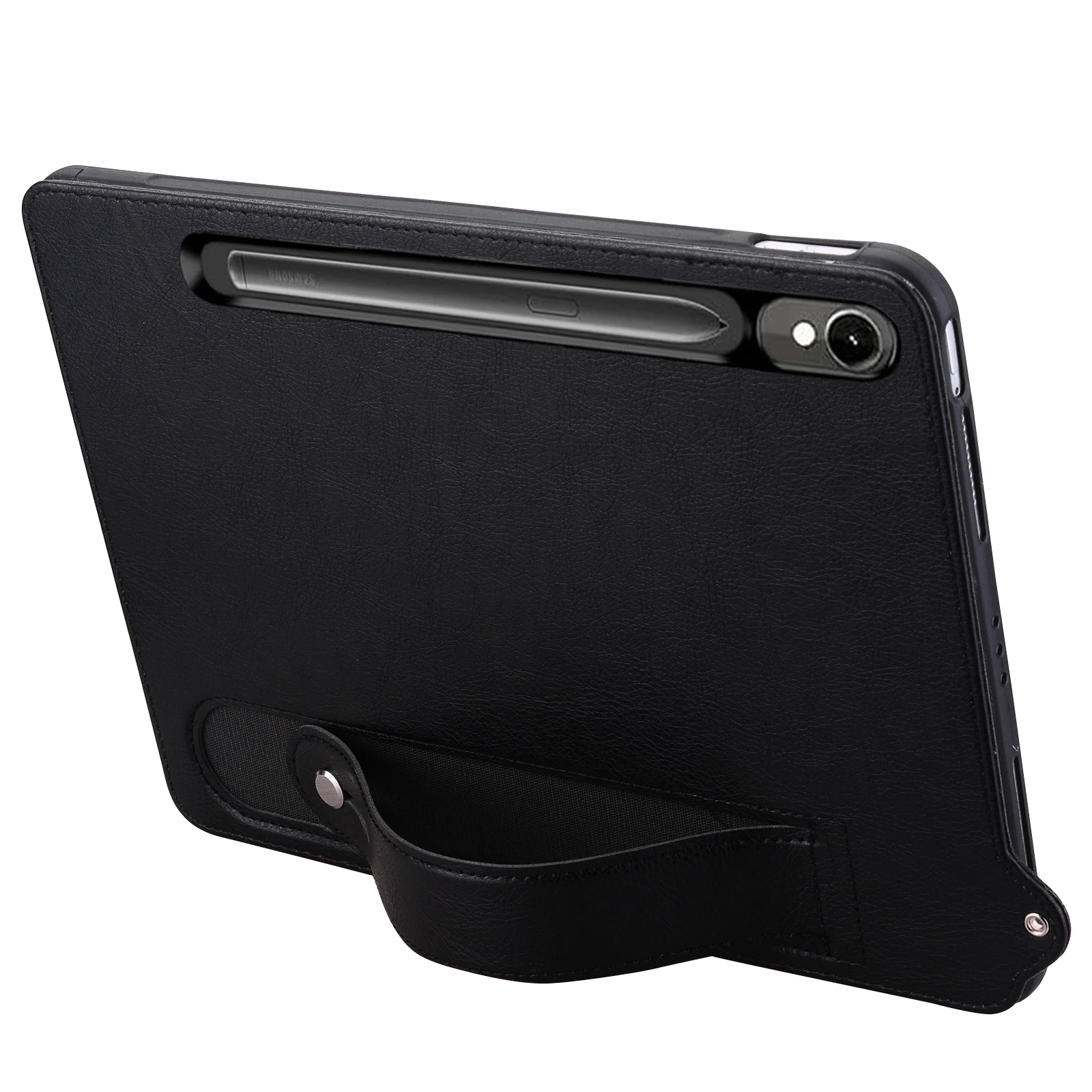 Premium Hand Strap PU Leather Soft Tablet Cover