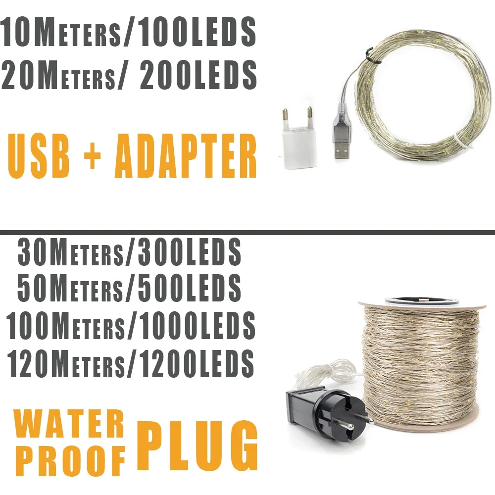 Waterproof LED String Lights for Outdoor Holiday and Wedding Decoration