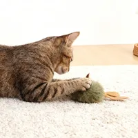 1/5pcs Interactive Mouse Plush Cat Chew Toy Squeaky Imitation Mice Bite-resistant Kitten Toy Interactive Plush Cat Toy Supplies 4