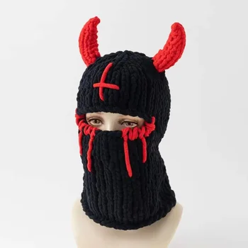Knitted Fun Balaclava Mask Hat 4