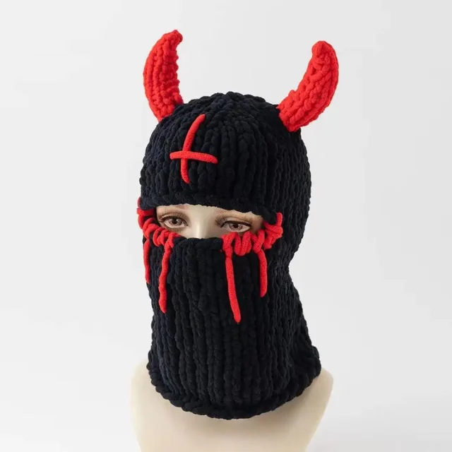 Knitted Fun Balaclava Mask Hat 4