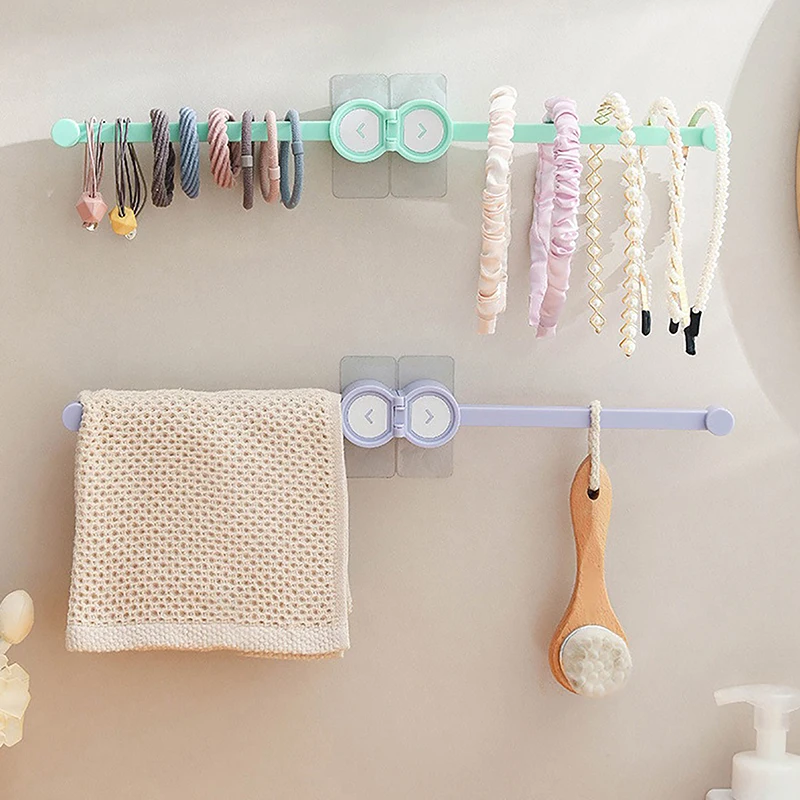 Household Hair Loop Head Rope Storage Rack, Non Punching Multifunctional Hook, Dormitory Seamless Storage Rack