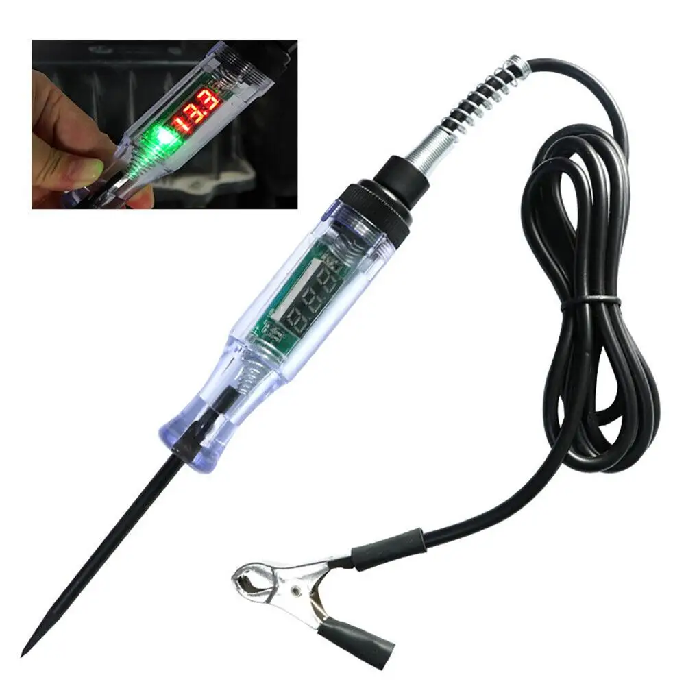 6 24v Digital Led Circuit Electric Tester Automotive Voltage Detection