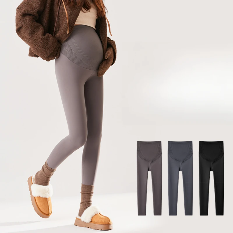 Maternity Leggings Spring and Summer Thin Wear Yoga Barbie Pants Shark Pants Belly Support Spring and Autumn Trousers