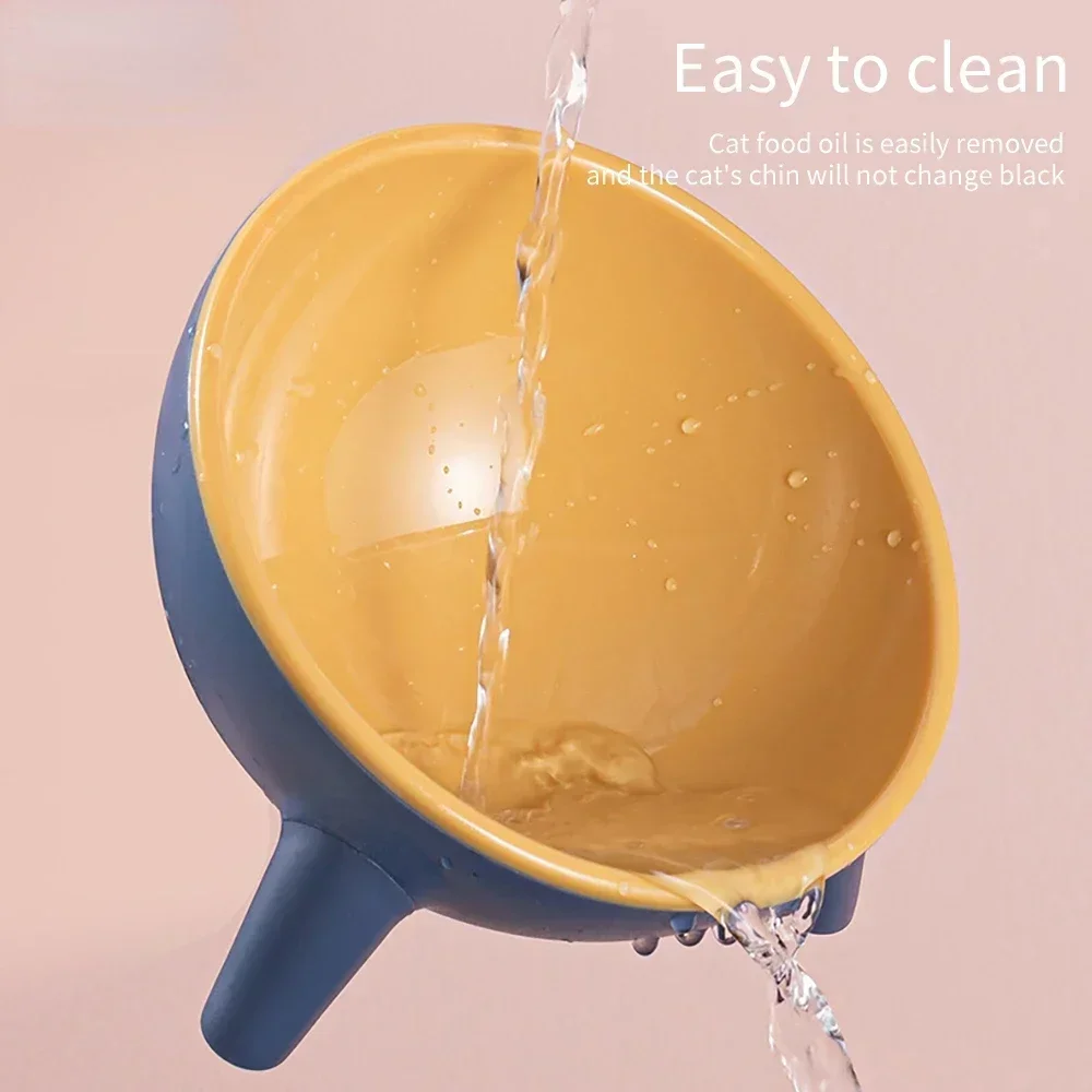 Pet Cat Bowl Pet Water Food Feed Dog Bowls 15° Inclination Non-Slip Triangle Stand Cats Feeder Feeding Bowl For Cat Accessories