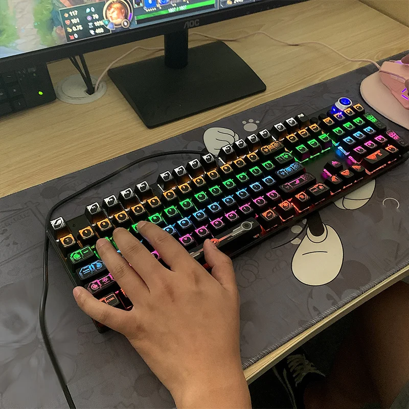  17 Keys Gaming LOL RGBY Backlit Translucent ABS Laser Keycaps  OEM Profile for All Cherry MX Razer Corsair Mechanical Keyboards (LOL) :  Electronics