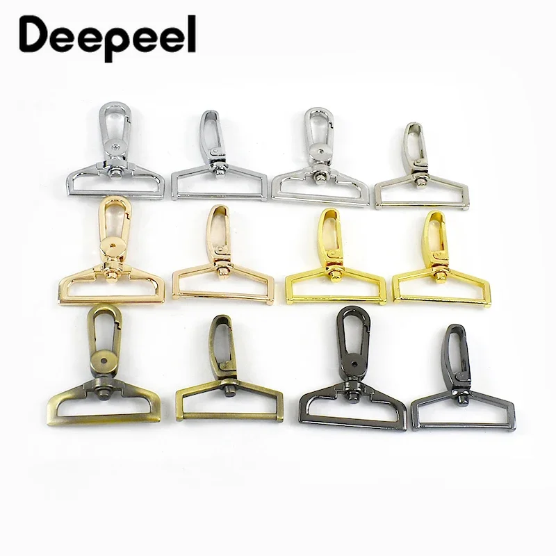 

2/5/10Pcs 38mm Metal Hook Buckles Swivel Trigger Clasp Keyring Clip Buckle for Bag Strap Hang Carabiner DIY Hardware Accessories