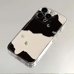 Chic Little Black Cat Cute Phone Case - Stylish Anti - Fall Cover - iPhone 12 Mini (Clear - YYDSC2947)