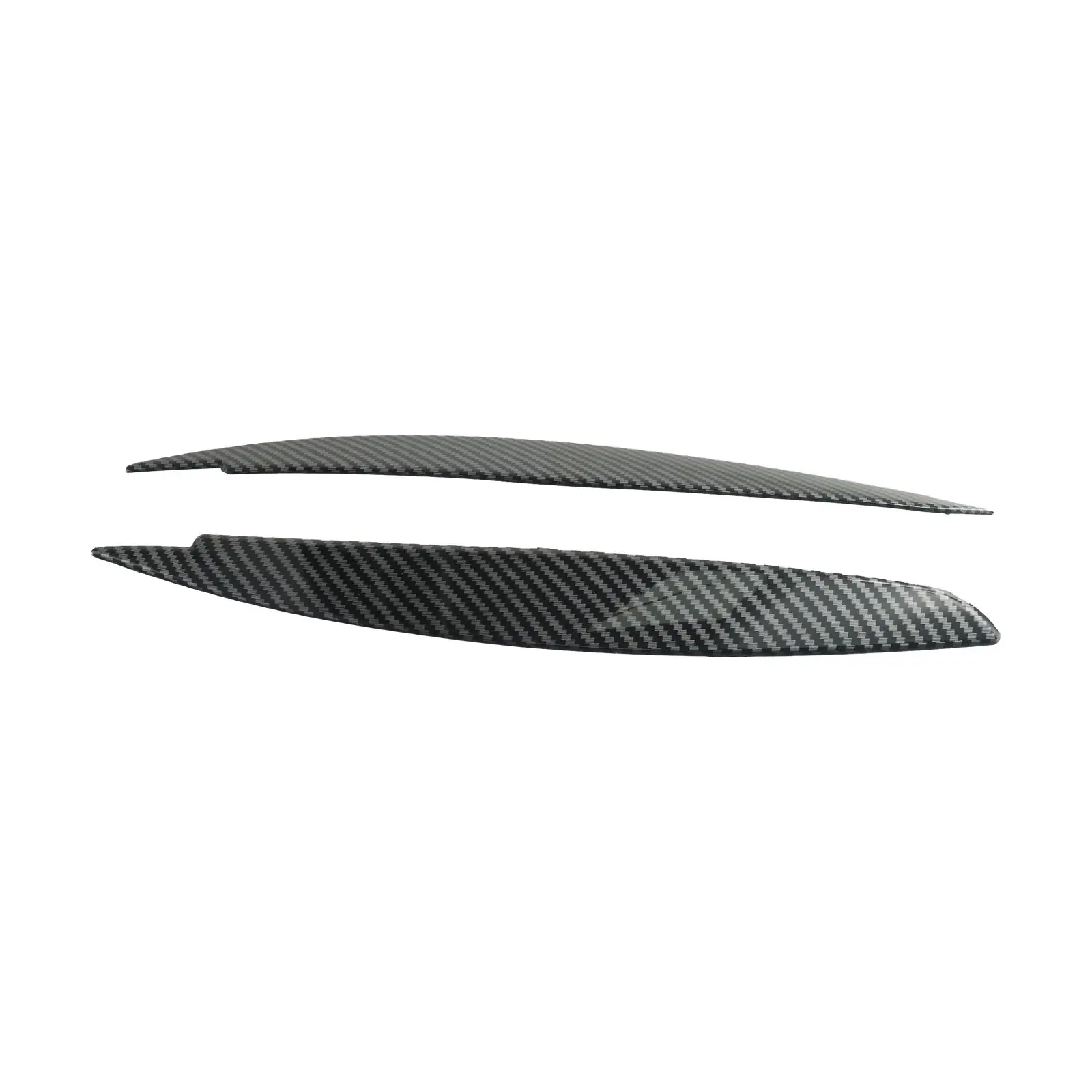 

Headlight Eye Lid Covers To For BMW 1 E87 E88 E81 E82 Eyelids Brows 2008-13 Car Lights Shell Carbon Fiber Style Black