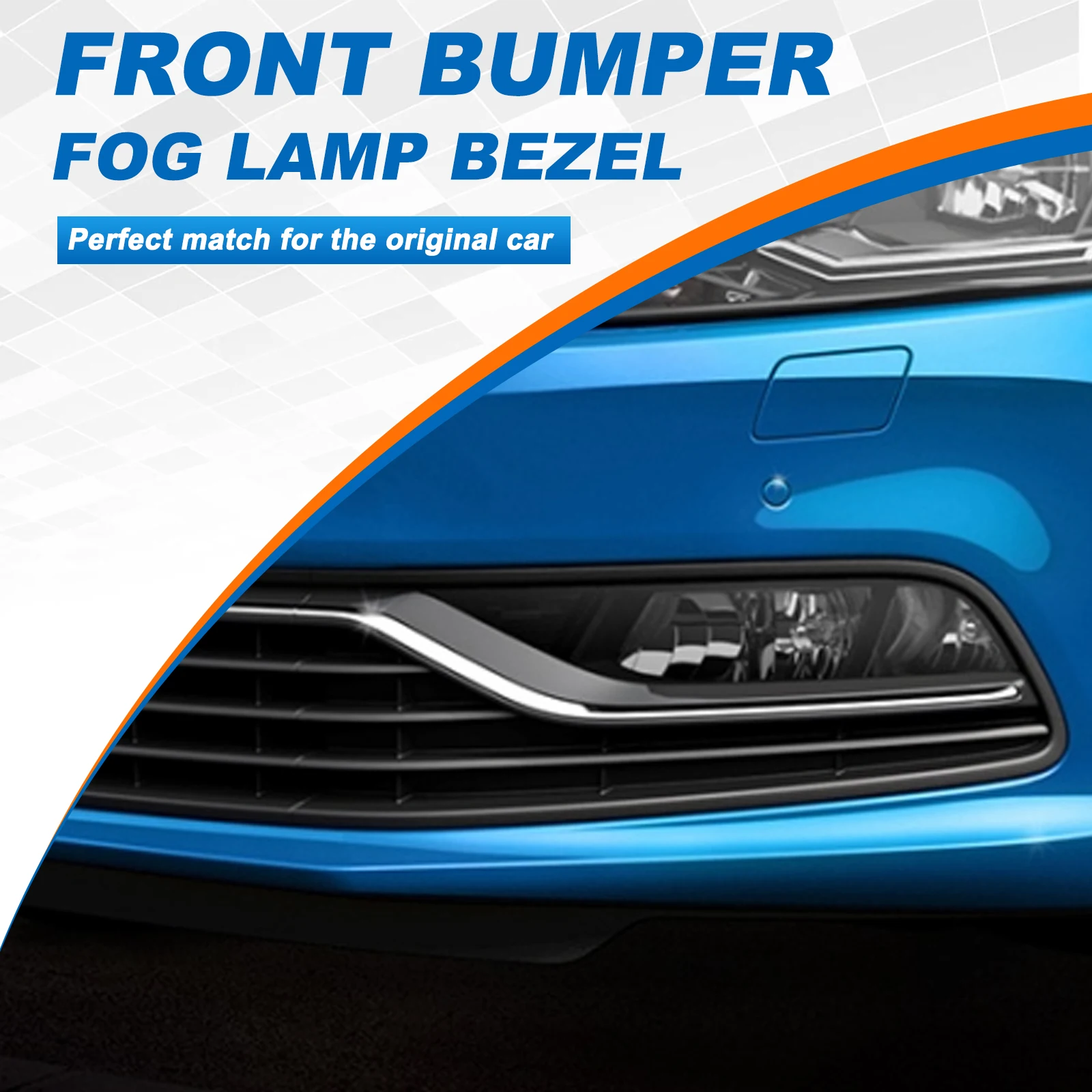 ポロ POLO 6R フォグ グリル カバー : フロントバンパーフォグライトフレームランプトリム