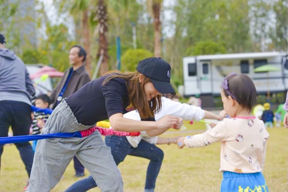 Outdoor Games Team Building Develop Sport Entertainment Toys Children Elasticity Rope Circle Running Push for Kids Sensory Rope 4