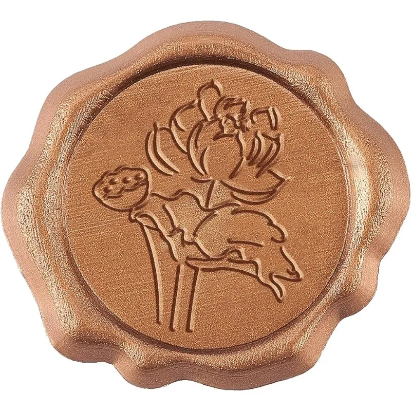 

Adhesive Wax Seal Stickers 25PCS Floral Lotus Self- Adhesive Wax Seals Decorative Stamp Stickers Envelope Stickers for Wedding
