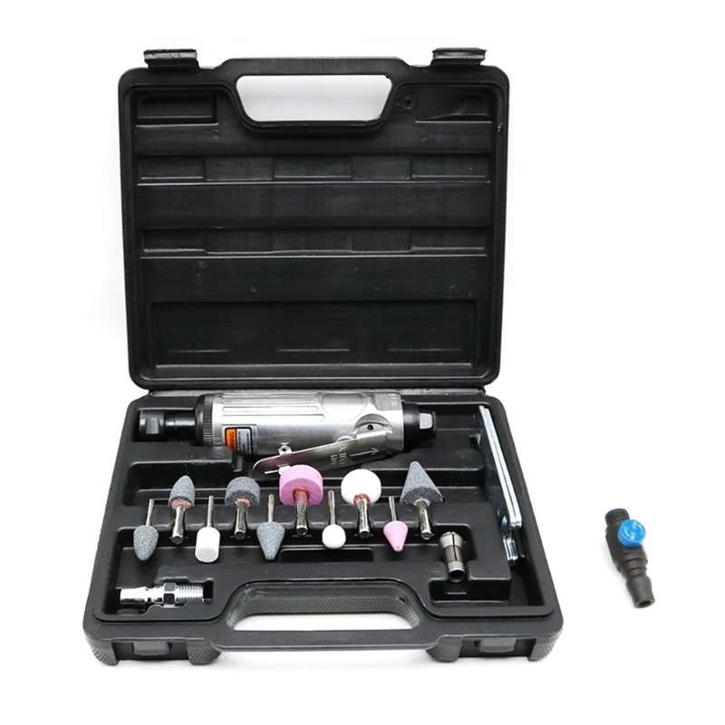 

Набор пневматических шлифовальных машин 1/4 дюйма, 22000 об/мин, пневматическая угловая шлифовальная машина для шлифовки, резки