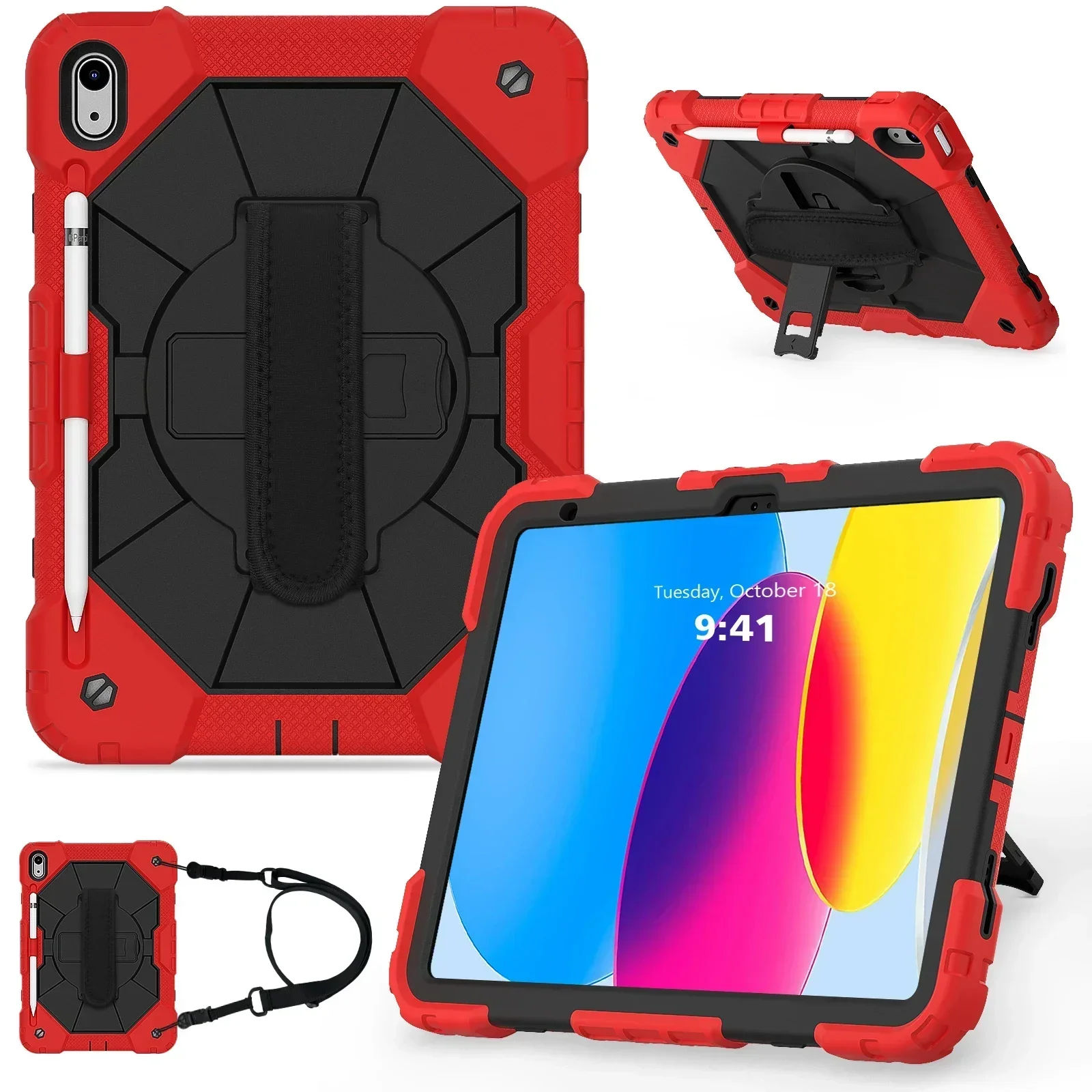 Durable Shockproof Tablet Case with Kickstand Cover