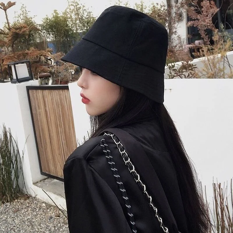 남녀 공용 코튼 버킷 햇, 여름 접이식 자외선 차단 모자, 야외 해변, 자외선 차단, 낚시 어부 모자, 넓은 챙
