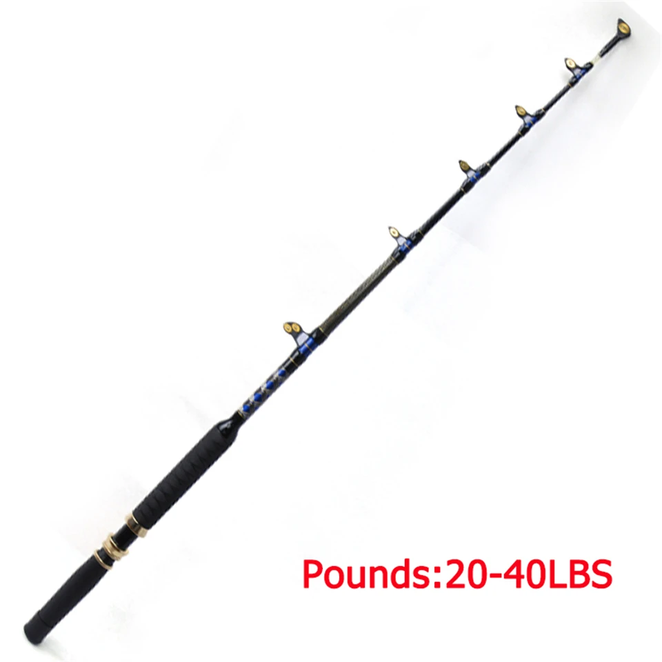 Balanzze Sea Fishing Trolling Rod 170cm 20-40lbs 5+1 Guides Big
